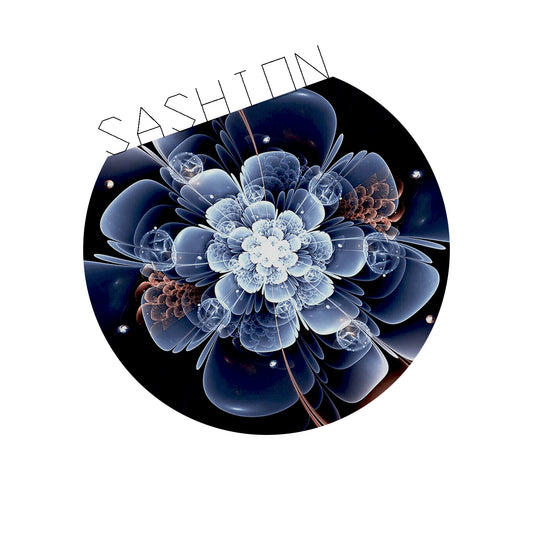 SASHION Silk Satin Scarf – Cosmic Kaleidoscope